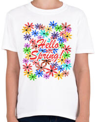 printfashion Hello Spring - Gyerek póló - Fehér (2388414)