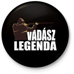 printfashion Vadász Legenda - Kitűző, hűtőmágnes - Fekete (16338202)