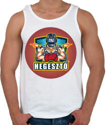printfashion Hegesztős minta - Férfi atléta - Fehér (6393629)