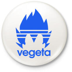 printfashion Vegeta - Kitűző, hűtőmágnes - Fehér (4833038)