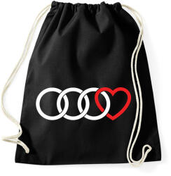 printfashion Audi love - Sportzsák, Tornazsák - Fekete (1200198)