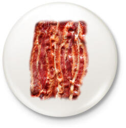 printfashion Bacon - Kitűző, hűtőmágnes - Fehér (13503596)