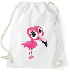 printfashion Funny Flamingo - Sportzsák, Tornazsák - Fehér (1586505)