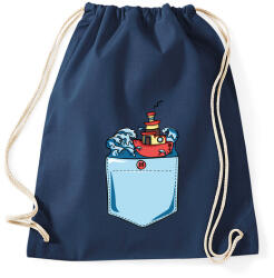 printfashion Vad hullámok - Sportzsák, Tornazsák - Sötétkék (419851)