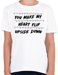 printfashion Upside down heart - Gyerek póló - Fehér (11697386)