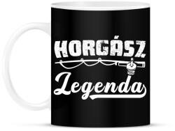 printfashion Horgász legenda - Bögre - Fekete (5966765)