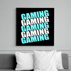 printfashion Gaming - Vászonkép - Fekete (6647114)