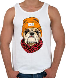 printfashion Cool Dog - Férfi atléta - Fehér (5141245)