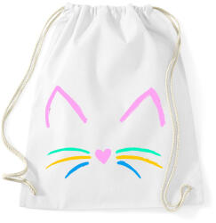 printfashion Cuki cicus - Sportzsák, Tornazsák - Fehér (15992953)