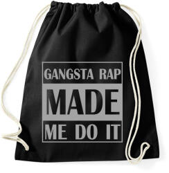 printfashion Gangsta rap - Sportzsák, Tornazsák - Fekete (7514249)
