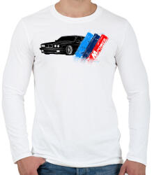 printfashion BMW M POWER - Férfi hosszú ujjú póló - Fehér (1977813)