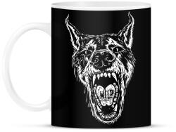 printfashion Wild wolf - Bögre - Fekete (10593733)