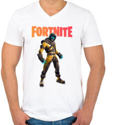 printfashion Zenith Fortnite - Férfi V-nyakú póló - Fehér (2432072)