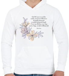 printfashion Dalai Láma idézet - Férfi kapucnis pulóver - Fehér (13872538)