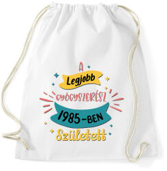 printfashion Legjobb gyógyszerész - Évszámmal - Sportzsák, Tornazsák - Fehér (7298321)