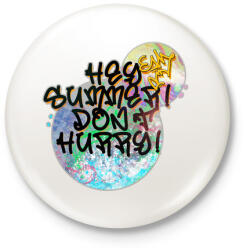 printfashion Summer feeling - Kitűző, hűtőmágnes - Fehér (3089813)