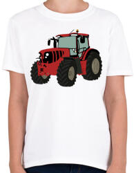 printfashion Red traktor - Gyerek póló - Fehér (3473927)