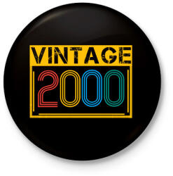 printfashion 2000 - Kitűző, hűtőmágnes - Fekete (13138637)
