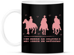 printfashion Let there be cowgirls - Bögre - Fekete (7497704)