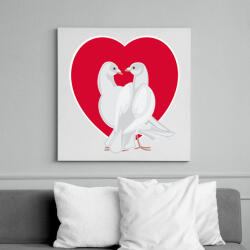 printfashion Szerelem - Vászonkép - Fehér (6635550)