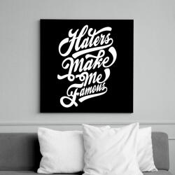 printfashion A gonoszak tesznek híressé - Vászonkép - Fekete (6642403)