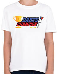 printfashion Darts bajnok - Gyerek póló - Fehér (1054624)