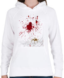 printfashion Vámpír jelmez - Női kapucnis pulóver - Fehér (14649741)