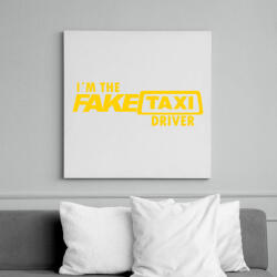 printfashion Faketaxi Driver - Vászonkép - Fehér (6627459)
