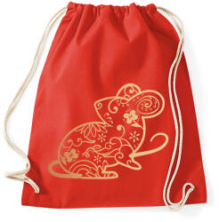printfashion Kínai patkány - Sportzsák, Tornazsák - Piros (13469575)