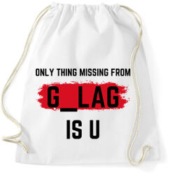 printfashion Gulag is your home. - Sportzsák, Tornazsák - Fehér (2778946)