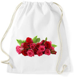 printfashion Rózsa - Sportzsák, Tornazsák - Fehér (1016138)
