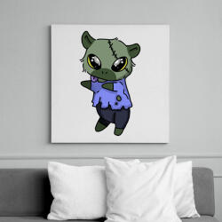 printfashion Kenny, a capybara zombi jelmezben - Vászonkép - Fehér (14654753)