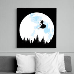 printfashion Goku holdfényben - Vászonkép - Fekete (6646366)