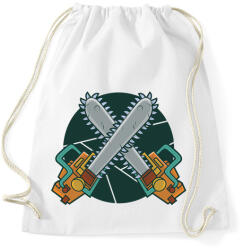 printfashion Láncfűrész - Sportzsák, Tornazsák - Fehér (5109300)