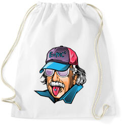 printfashion Cool Einstein - Sportzsák, Tornazsák - Fehér (2872334)