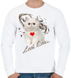 printfashion little kitten - Férfi pulóver - Fehér (2799781)
