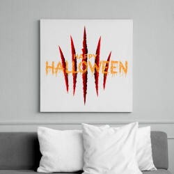 printfashion Boldog Halloween Vörös Karmok - Vászonkép - Fehér (6638654)
