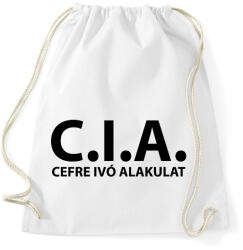 printfashion Cefre ivó alakulat fekete - Sportzsák, Tornazsák - Fehér (5241615)