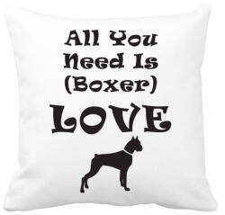 printfashion Boxer Love - Párnahuzat, Díszpárnahuzat - Fehér (820899)