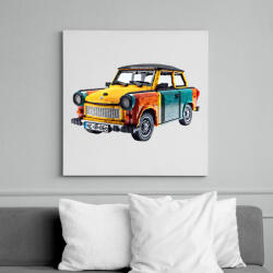 printfashion LEGO Trabant - Retro autó - Vászonkép - Fehér (15535760)