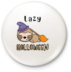 printfashion Lajhár Lazy Halloween - Kitűző, hűtőmágnes - Fehér (14388052)