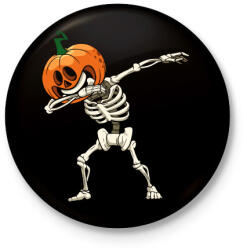 printfashion Halloween dab - Kitűző, hűtőmágnes - Fekete (3625332)