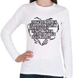 printfashion artist. b - Női hosszú ujjú póló - Fehér (15537764)