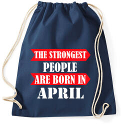 printfashion A legerősebb emberek áprilisban születnek - Sportzsák, Tornazsák - Sötétkék (1395737)