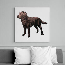printfashion Labrador - Vászonkép - Fehér (6629087)