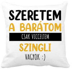 printfashion Csak vicceltem - Női - Párnahuzat, Díszpárnahuzat - Fehér (7284665)