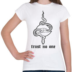 printfashion Trust no one - Női póló - Fehér (16758409)