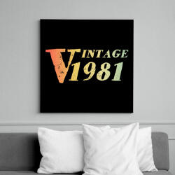 printfashion 1981 - Vászonkép - Fekete (12537712)