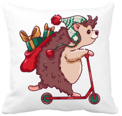 printfashion Karácsonyi süni - Párnahuzat, Díszpárnahuzat - Fehér (5567557)