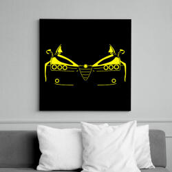 printfashion Alfa Romeo 159 sárga - Vászonkép - Fekete (13032681)
